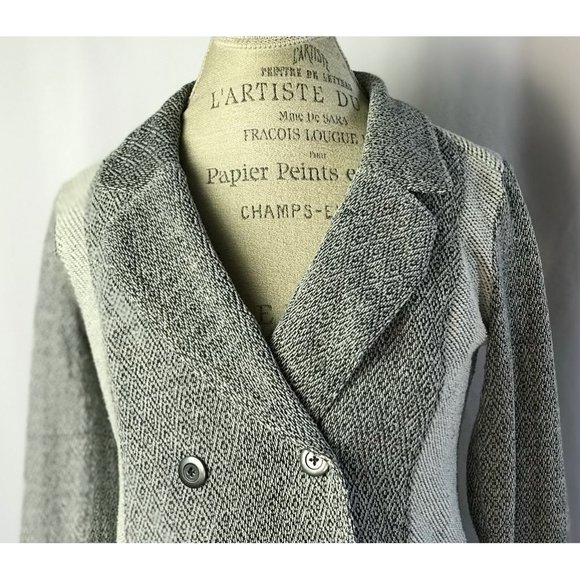 Anthropologie Monday Tuesday Gray Knit Coat Size XS - Picture 7 of 11